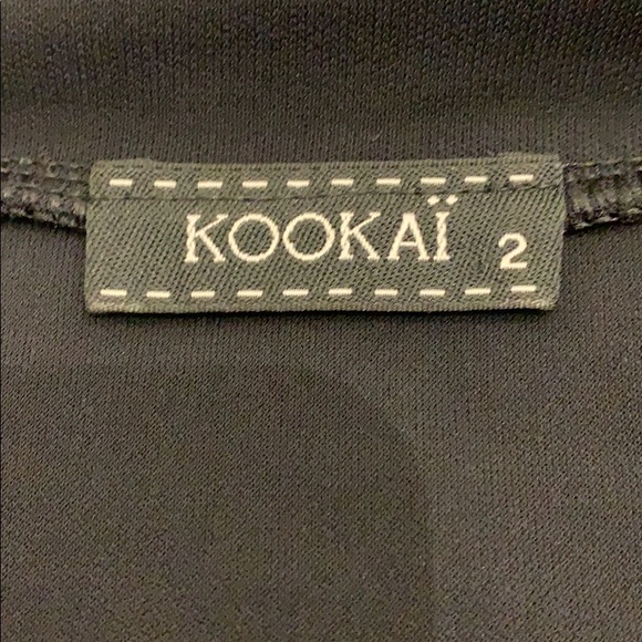 EUC Black Elasticized Waisted Skirt with Slit - Picture 5 of 7